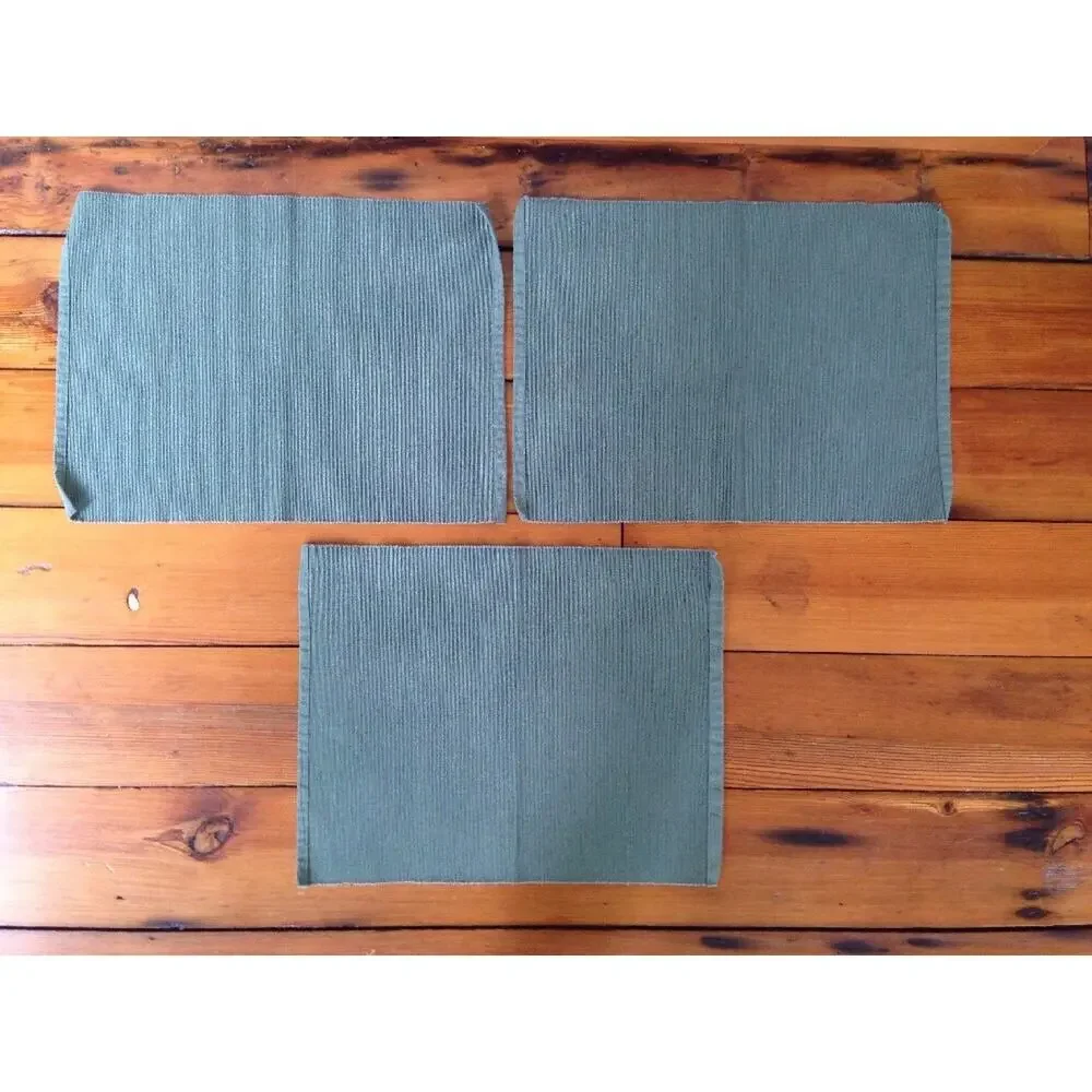 IKEA Set of 3 Marit Teal Green Cotton Polyester Blend Table Linen Placemat